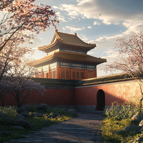 紫禁城角楼春晨