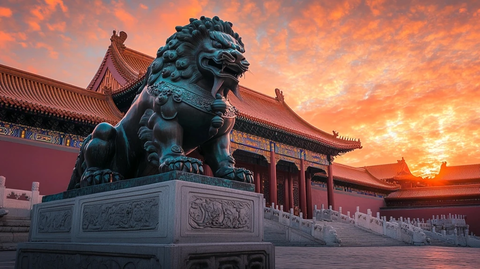 青铜狮守护紫禁城