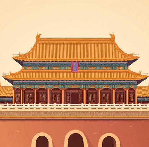 故宫建筑平面矢量图