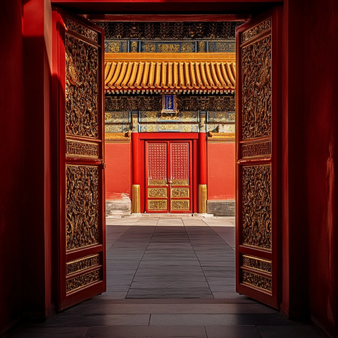 故宫金顶红墙