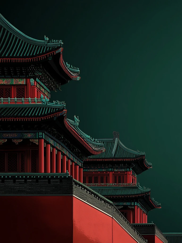 紫禁城夜色建筑