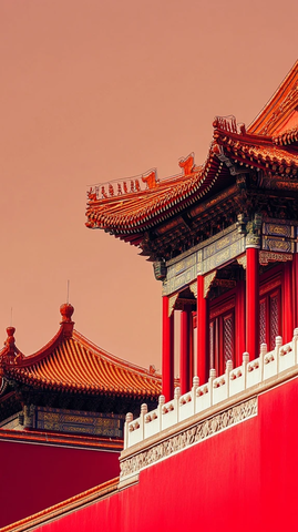 天安门广场红色主题