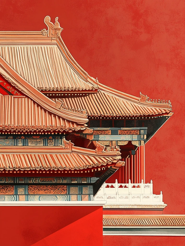 故宫屋檐与建筑