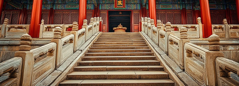 皇宫台阶与皇帝宝座