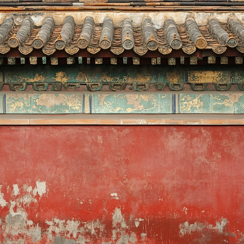 古代东方城墙纹理