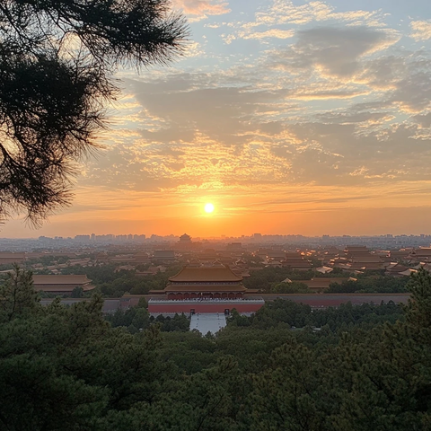 日落紫禁城