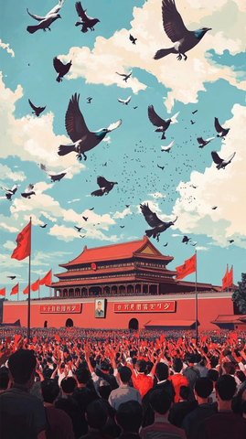 天安门广场国庆日