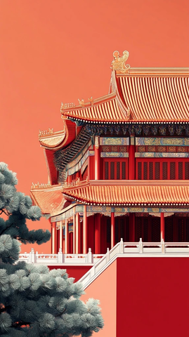 紫禁城建筑与飞檐