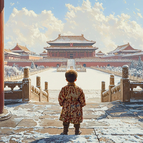 婴儿咬中国皇帝