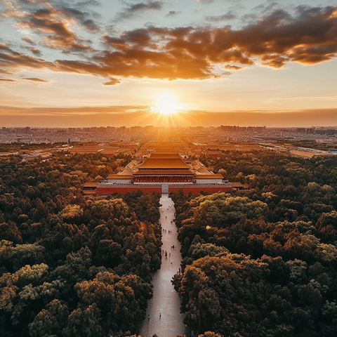 故宫日落