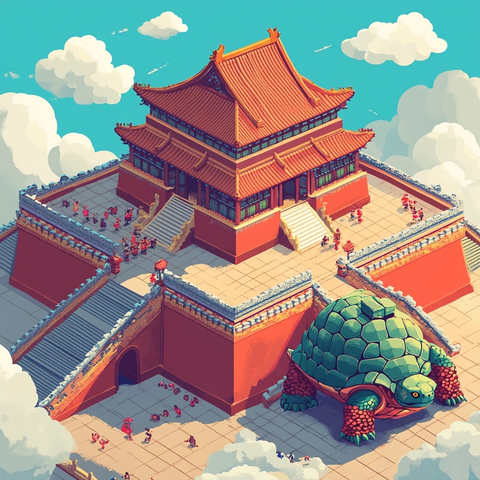 像素故宫游戏海报