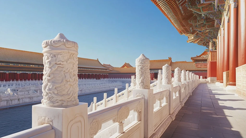 紫禁城内院雕栏玉砌