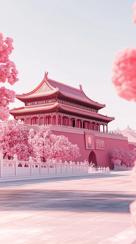天安门3D渲染