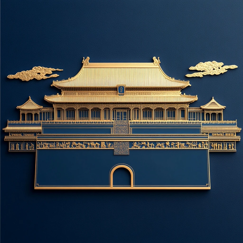 天安门广场金属冰箱贴