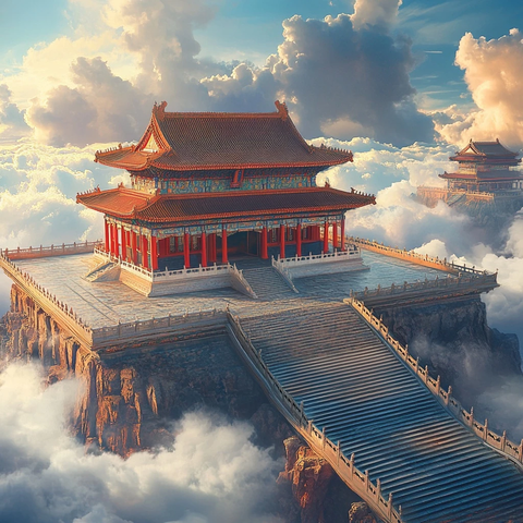 中国寺庙与古代建筑庭院