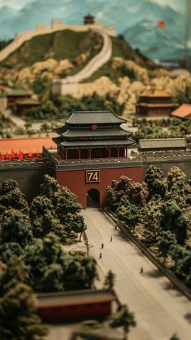 天安门地下广场3D数字74