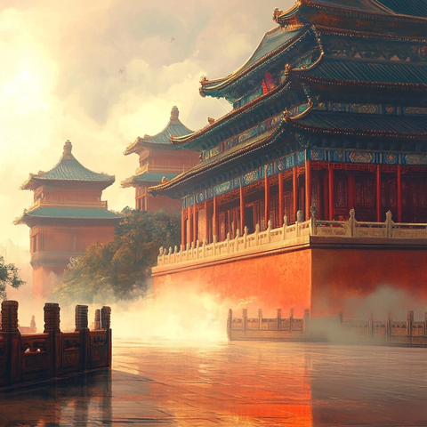 古代宫殿动画背景