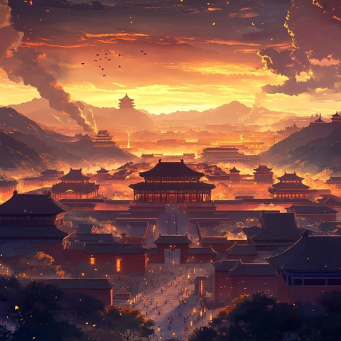 中央轴线与古建筑