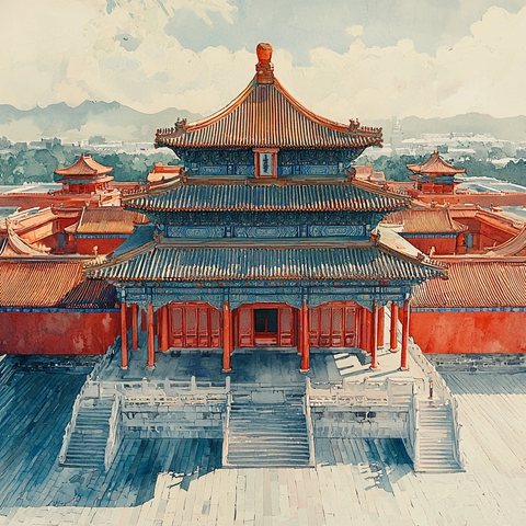 故宫建筑与绘画风格