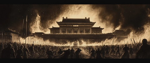 宫殿火灾与士兵