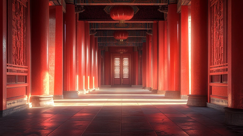 战国时期宫殿内部