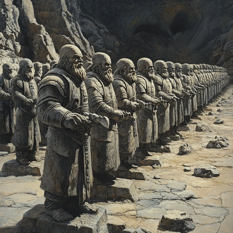 无尽花岗岩战士雕像