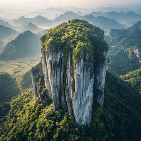石灰岩山地航拍