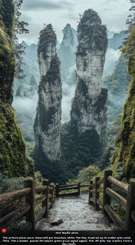 白色岩石与绿色苔藓