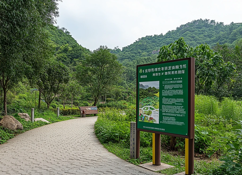 兴隆山森林公园信息牌