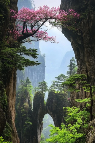 心形树与石拱门