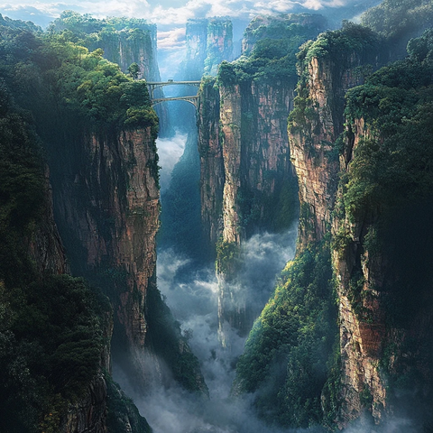 张家界天门山玻璃栈道