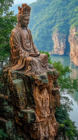 橘子洲头伟人雕像