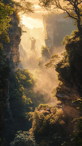 卫星摄影中的金色时刻