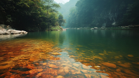 赤水河光影交错