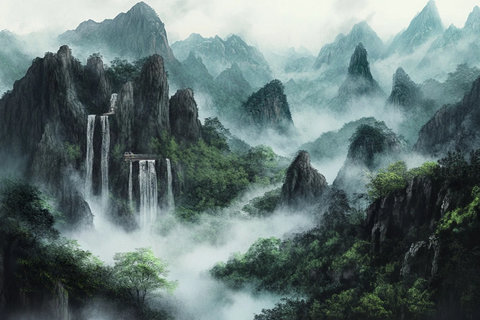 九曲流云绕丹霞