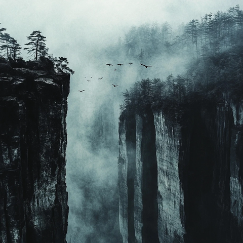 张家界山峰云雾