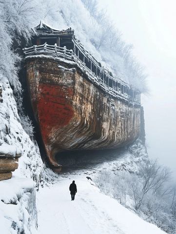 太行山废弃帆船