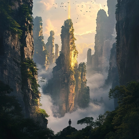 迷雾中的孤旅者