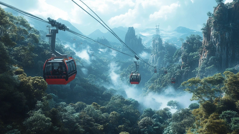 山顶缆车森林旅行