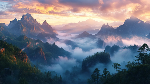 井冈山云海日出