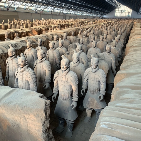 秦俑阵列