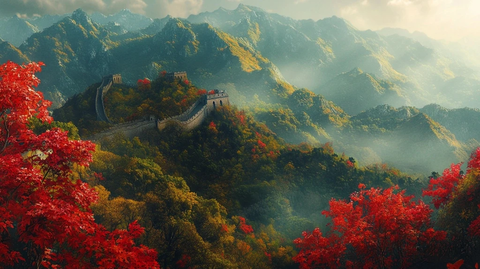 长城秋叶红