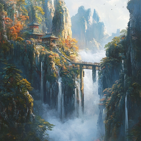 山水画中的小船