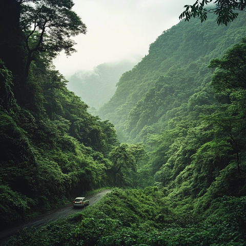 自驾游金顶山森林