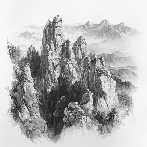 老君山巅峰石雕