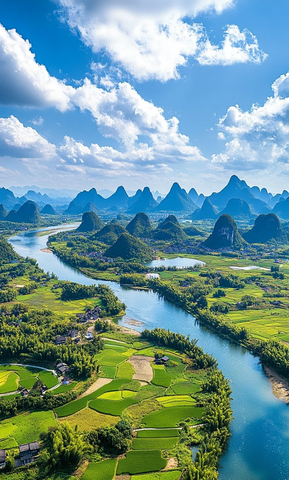 桂林山水田园风光