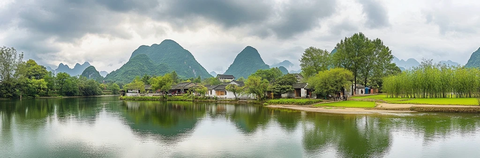 青山绿水古村落