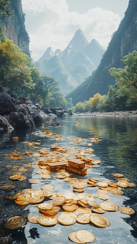 古老河流中的金色宝藏