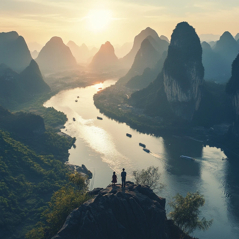 阳光下的家庭时光