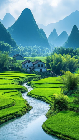 桂林山水田园风光